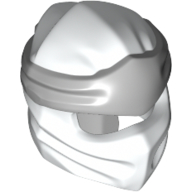 Lego Wrap with Long Back Knot, Light Bluish Gray Band Pattern