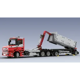 Tipping trailer for containers