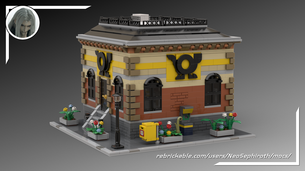 Lego Post Office Extention for my Modular German Train Station