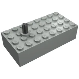 Control Unit, Train, 12V 4 x 8 x 1 2/3 Manual Switch Motor / Light Gray