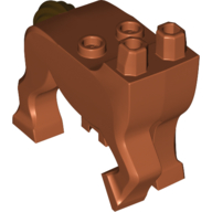 Lego Creature Body Part, Centaur Torso and Legs with Dark Brown Tail print / Dark Orange