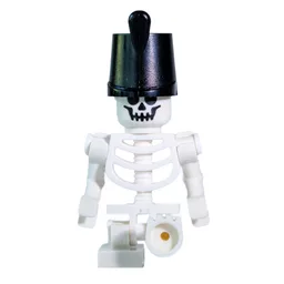 Skeleton, Standard Face, Missing 1 Leg, Imperial Guard Hat