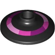 Dish 2 x 2 Inverted [Radar] with Magenta/Dark Pink/Bright Pink Circle Print