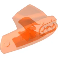 Large Figure Limb Cover, Size 6, Armor with Ball Joint Socket / Trans-Neon Orange