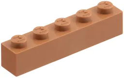 Modulex Brick 1 x 5 with M on Stud