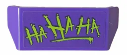 Vehicle, Spoiler with Bar Handle with Lime 'HA HA HA' Pattern (Sticker) - Set 76159
