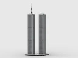 WTC Twin Towers 1:800 Scale