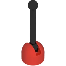 Lever Small Base with Black Lever / Red