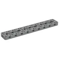 Technic Beam Frame 3 x 19 with 2 Center Cross Beams, 3 Openings Thick / Light Bluish Gray