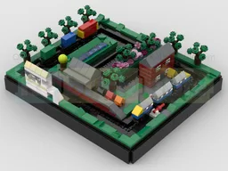 Miniature Working Model Railway Featuring Moving Trains