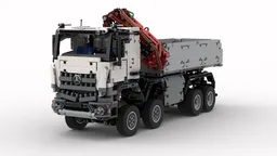 rc mercedes arocs with rc pneumatic crane