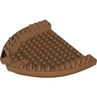Boat Hull Section, Brick 16 x 13 x 2 / Medium Nougat
