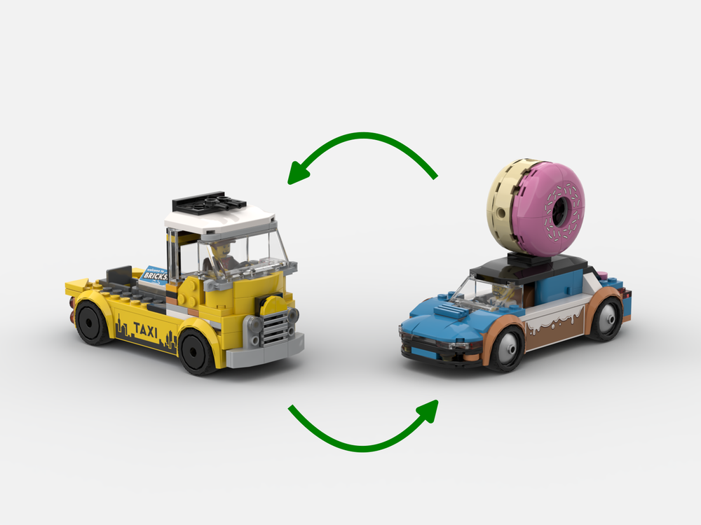 Lego SWAP: Taxi & Donut