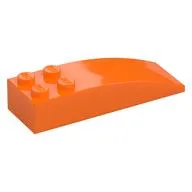Brick Curved 6 x 2 / Orange
