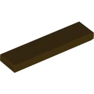 Tile 1 x 4 with Groove / Dark Brown