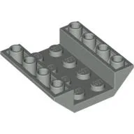 Brick Sloped Inverted 45° 4 x 4 Double with 4 x 2 Recessed / Light Gray