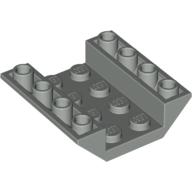 Lego Brick Sloped Inverted 45° 4 x 4 Double with 4 x 2 Recessed / Light Gray