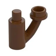 Plant, with Bar and Off-shoot with Stud / Reddish Brown