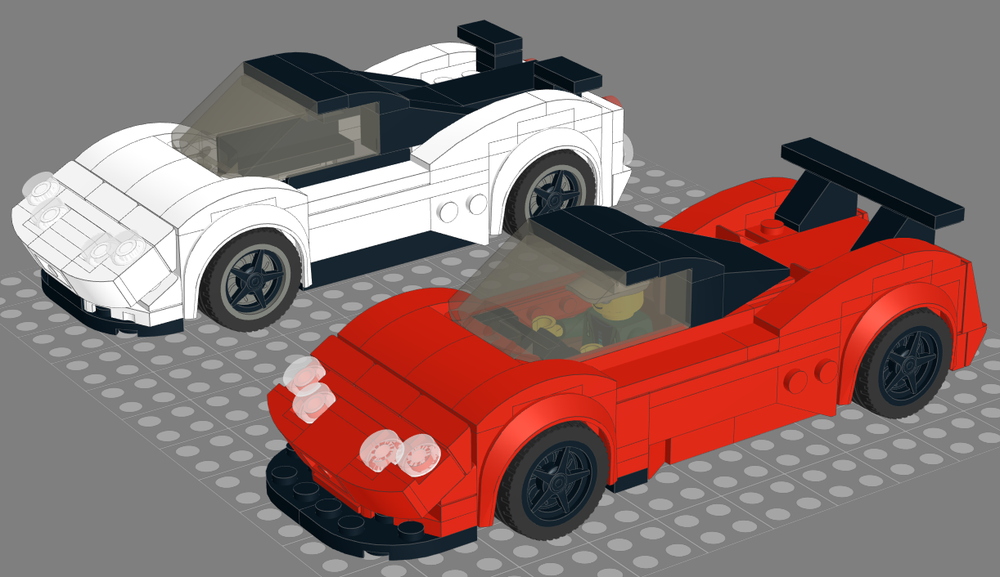 Lego Pagani Zonda - Not My Original Design - Minifig