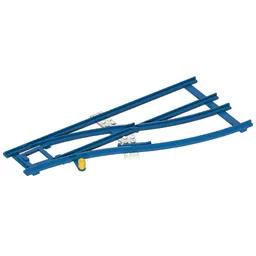 Vehicle Track, Train, 4.5V Switch Point Right with White Ties / Blue