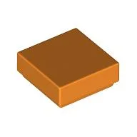 Tile 1 x 1 with Groove / Orange