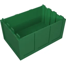 Trunk / Chest Bottom 4 x 6 x 2 1/3 / Green