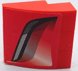 Stickered Assembly 3 x 3 x 1 with Air Intake Pattern Model Left Side (Sticker) - Set 8671