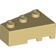 Lego Brick Wedged, Angled 3 x 2 Left / Tan
