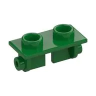 Hinge Brick 1 x 2 Top Plate Thin / Green