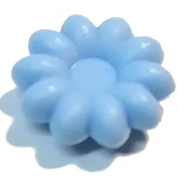 Clikits Icon, Flower 2 x 2 Small, 10 Petals with Pin [Frosted] / Bright Light Blue