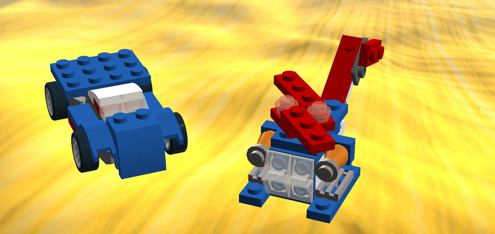 Lego 31027 alternate Helicopter and Transporter