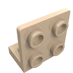 Bracket 1 x 2 - 2 x 2 Inverted / Light Nougat