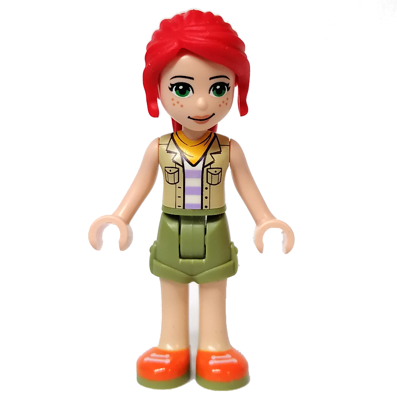 Lego Mia - Bright Light Yellow Jacket, Olive Green Skirt