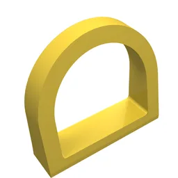 Fabuland, Window Arched 1.25 x 4 x 3 with Rounded Top / Yellow