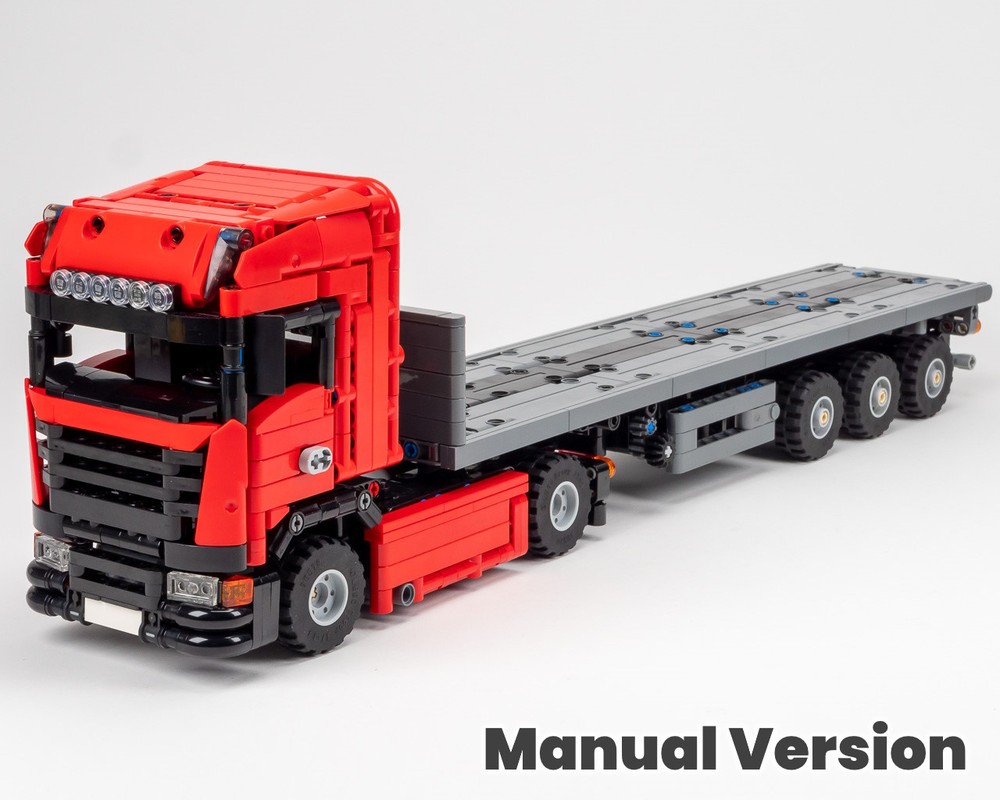 Lego Euro-Truck and Steering Axle Trailer (Manual)