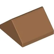 Brick Sloped 45° 2 x 2 Double / Medium Nougat