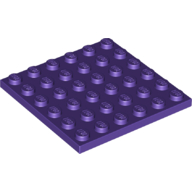 Lego Plate 6 x 6 / Dark Purple