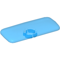 Lego Clikits Icon, Rectangle 3L with Pin / Trans-Light Royal Blue