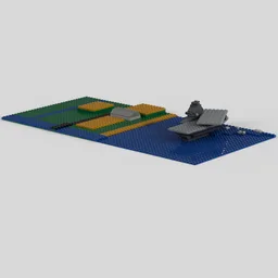 Aircraft carrier diorama