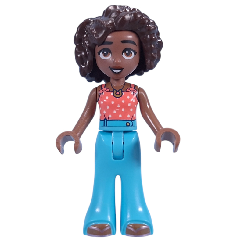 Lego Aliya - Coral Top, Medium Azure Pants