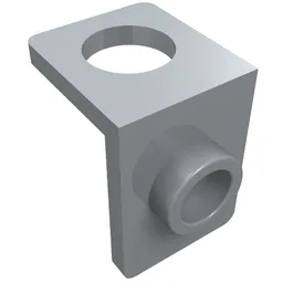 Minifig Neckwear Bracket [One Stud] / Light Bluish Gray