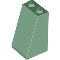 Brick Sloped 75° 2 x 2 x 3 [Solid Studs] / Sand Green