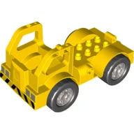 Duplo Dump Truck Base with Wheels on Fixed Axels / Yellow