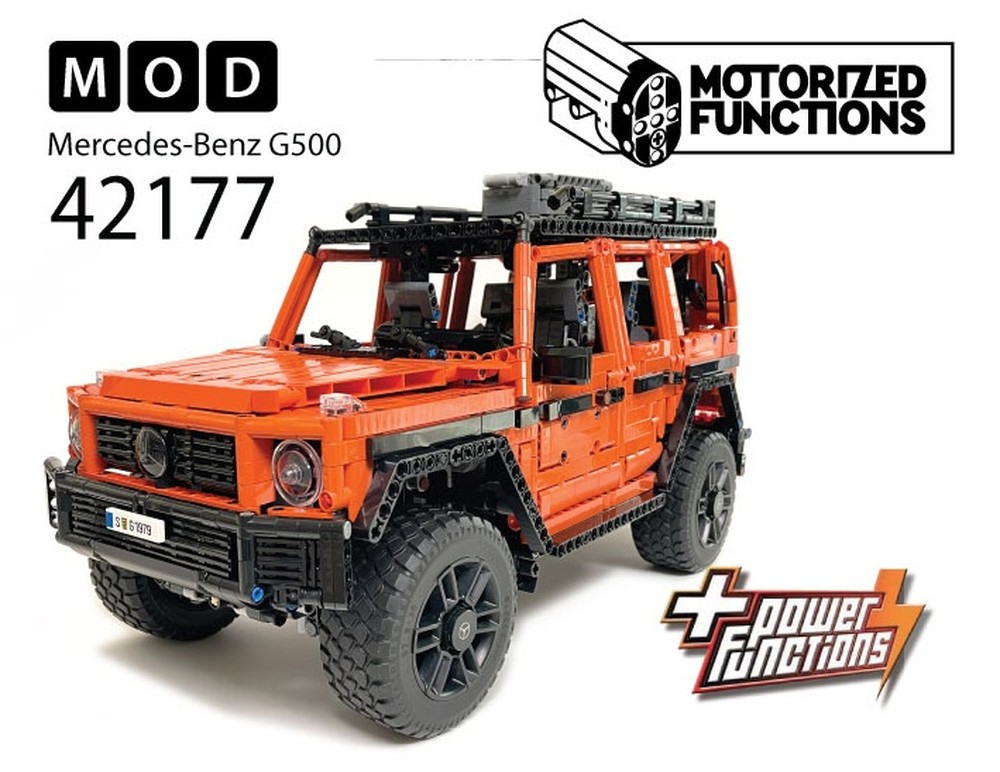 Lego 42177 Mercedes-Benz G500 PROFESSIONAL Line RC MOD for Power Function Motors