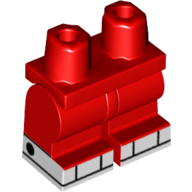 Lego Hips and Red Medium Legs with White Boots print / Red