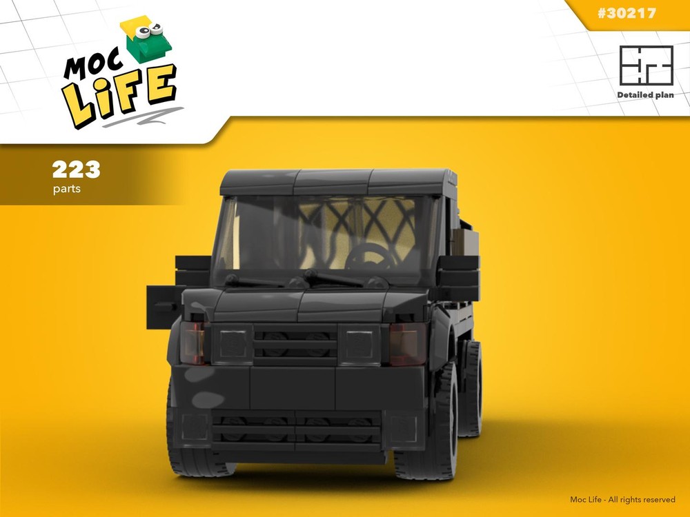 Lego Toyota Tacoma extended cab custom