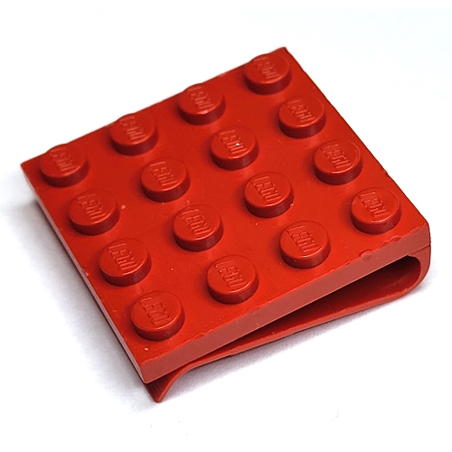 Lego Scala, Plate Special 4 x 4 with Clip / Red