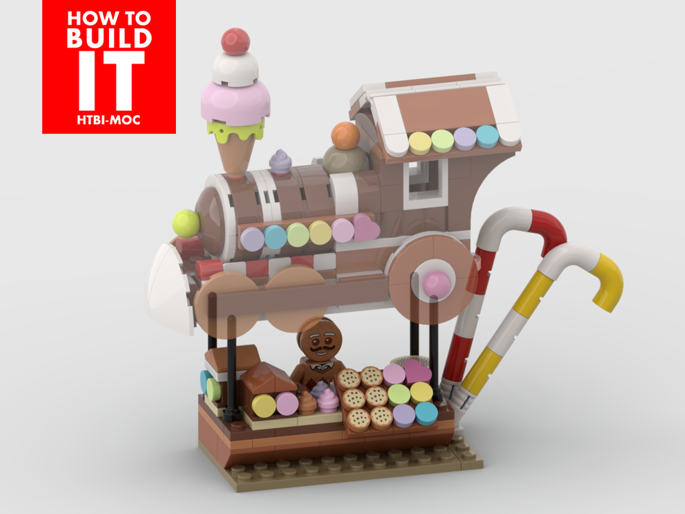 Lego Winter Village - Display for set 40777 - Gingerbread Stand