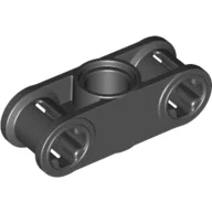 Technic Axle and Pin Connector Perpendicular 3L with Centre Pin Hole / Black