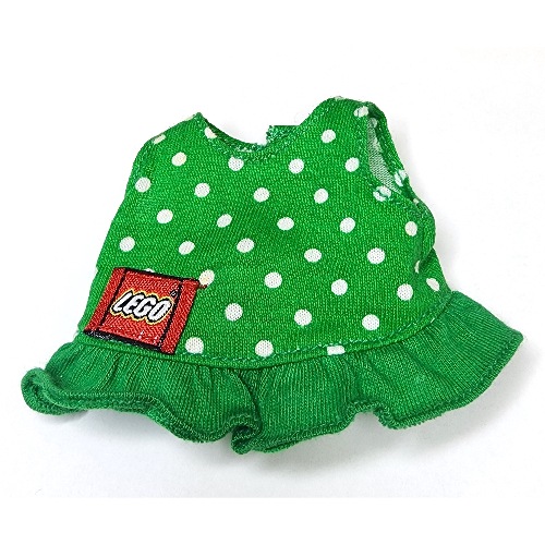 Lego Duplo Dress with White Dots print / Green